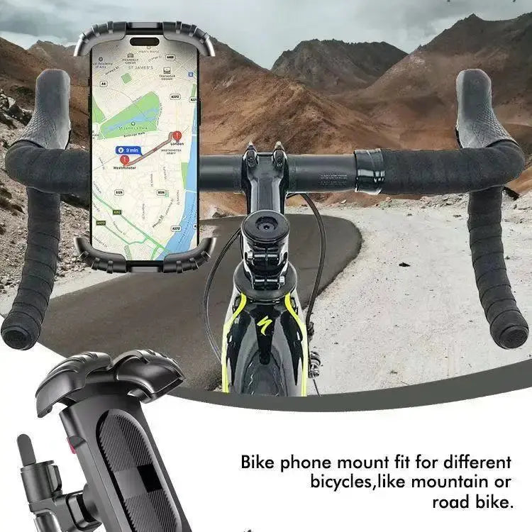 Mountain Bike Mobile Phone Safety Operate Stable and Non-slip Rotatable Navigation Mobile Phone Holder Motorcycle phone holder GreatEagleInc