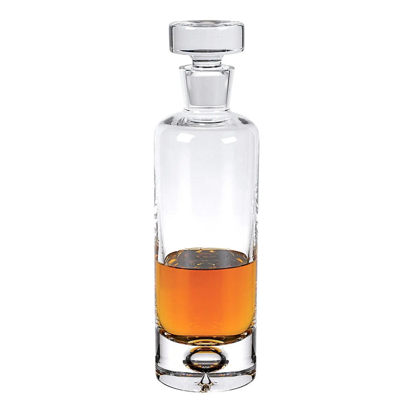 Mouth Blown European Crystal Round Decanter 28 Oz Homeroots Kitchen & Dining