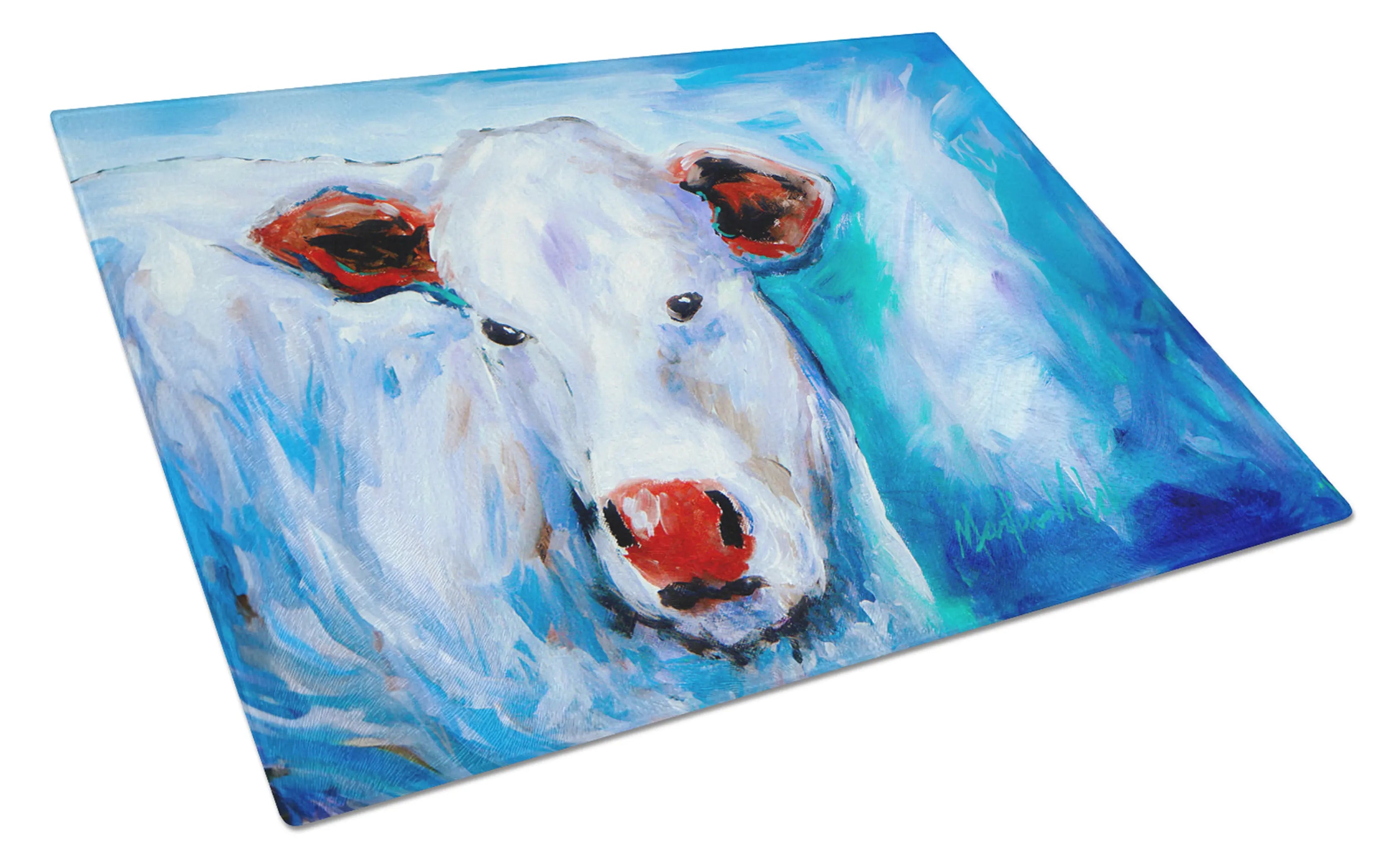 Move Over Cow Glass Cutting Board Caroline's Treasures