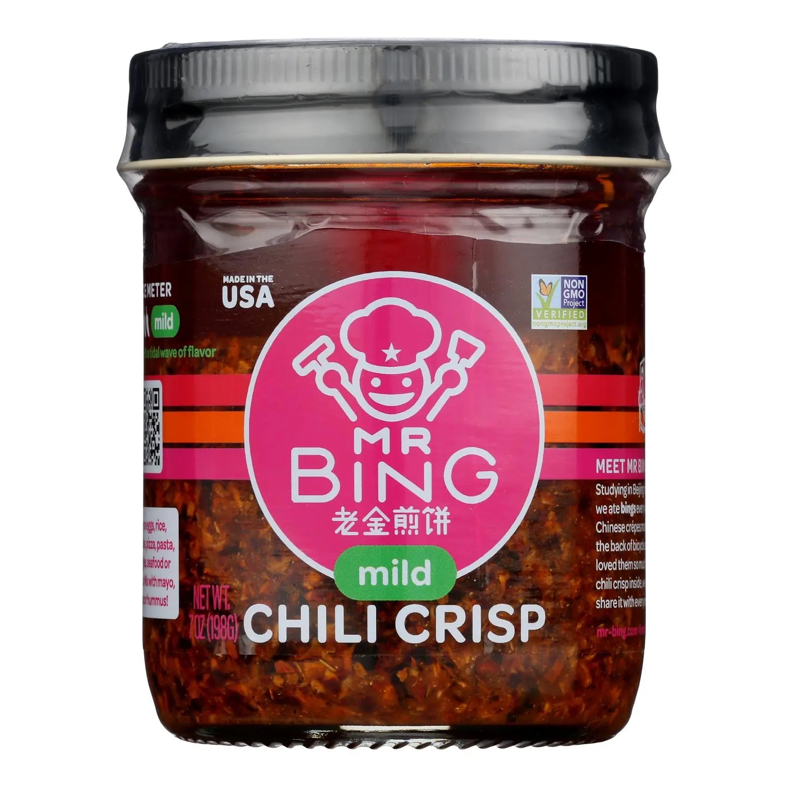 Mr. Bing - Seasn Chili Crisp Mild - Case Of 6-7 Oz Mr. Bing