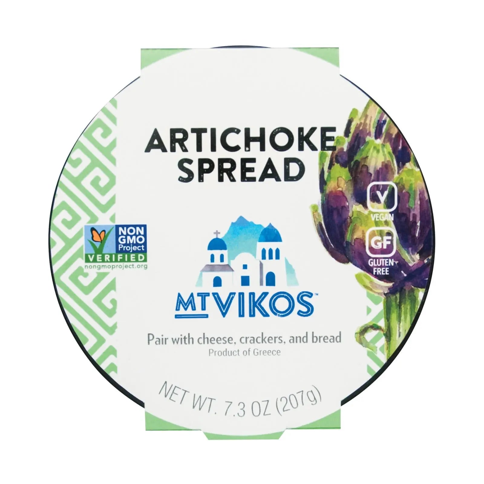 Mt Vikos Artichoke Spread - Case Of 6 - 7.3 Oz Mt Vikos