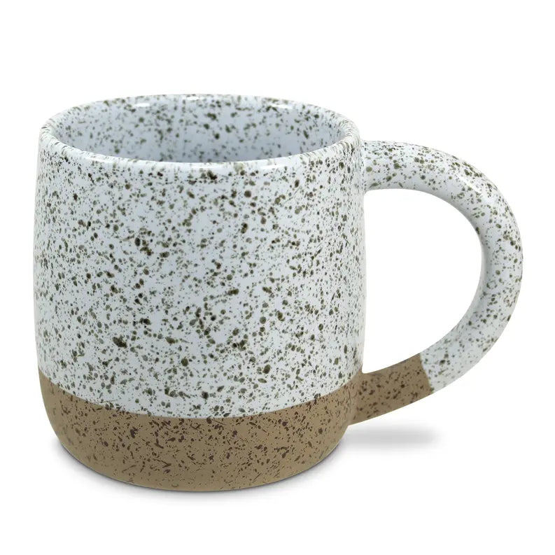Mug Speckled Stone Peace White18Oz Dicksons Inc