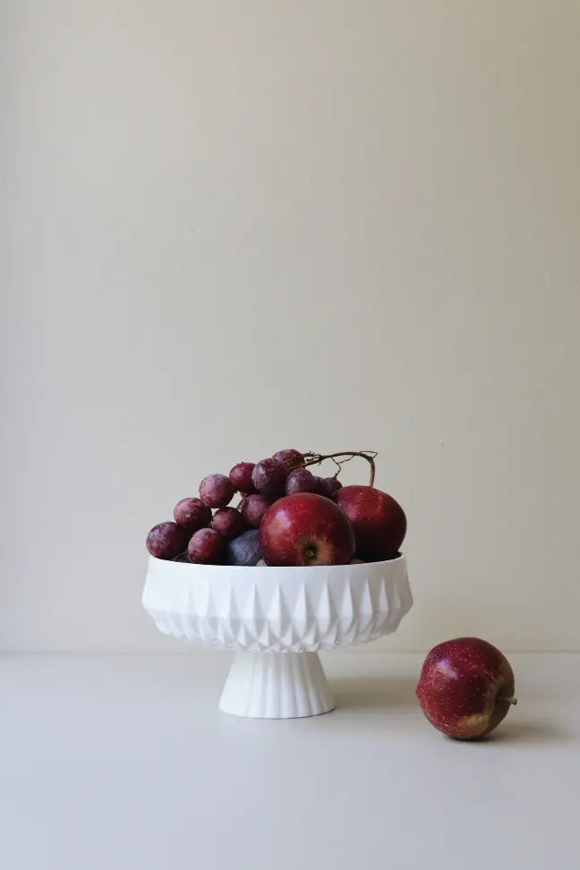 Muge  Handmade Ceramic Footed Serving Bowl Monique Store
