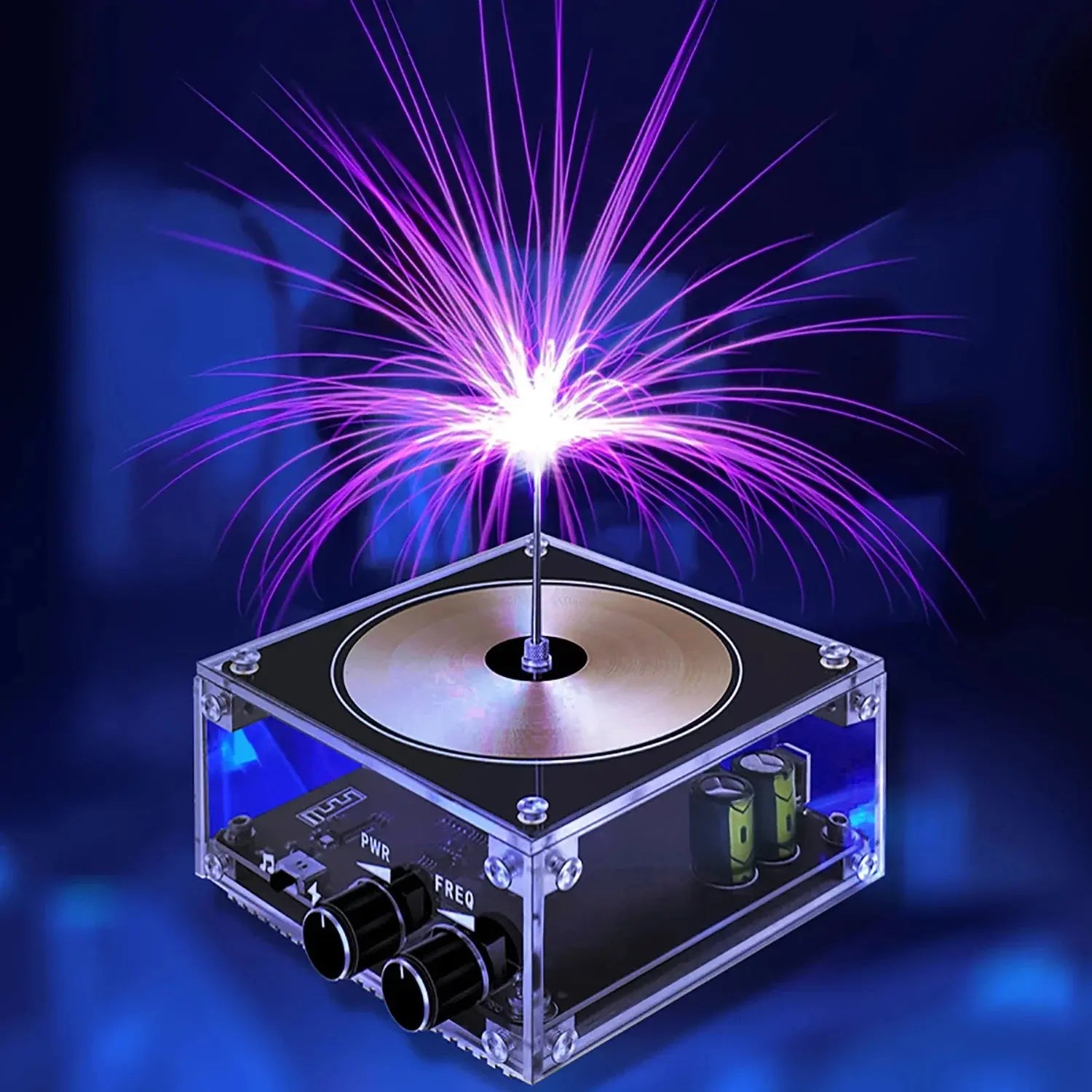 Multi-Function Tesla Music Tesla Coil Speaker, Wireless Transmission Lighting, Science and Education Experimental Products GreatEagleInc