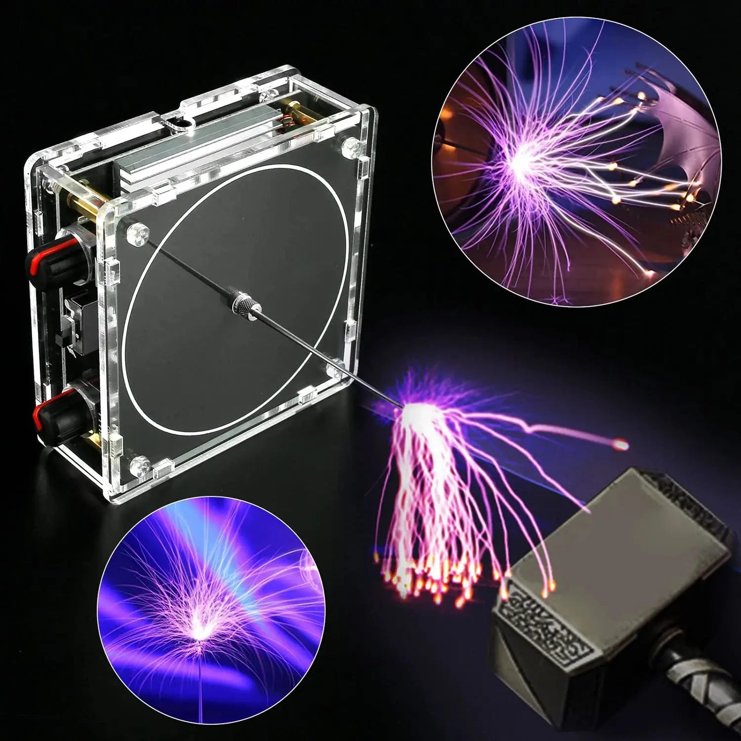 Multi-Function Tesla Music Tesla Coil Speaker, Wireless Transmission Lighting, Science and Education Experimental Products GreatEagleInc