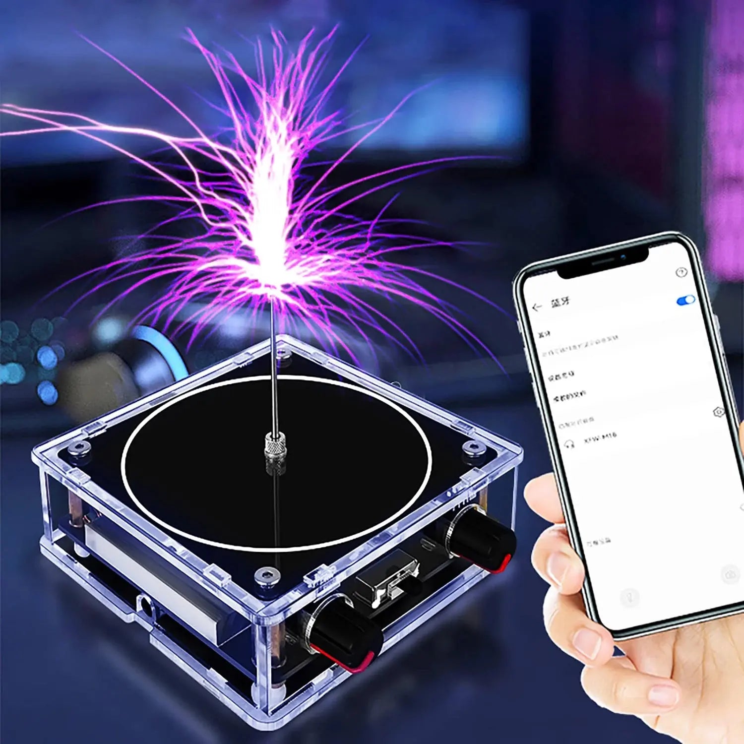 Multi-Function Tesla Music Tesla Coil Speaker, Wireless Transmission Lighting, Science and Education Experimental Products GreatEagleInc