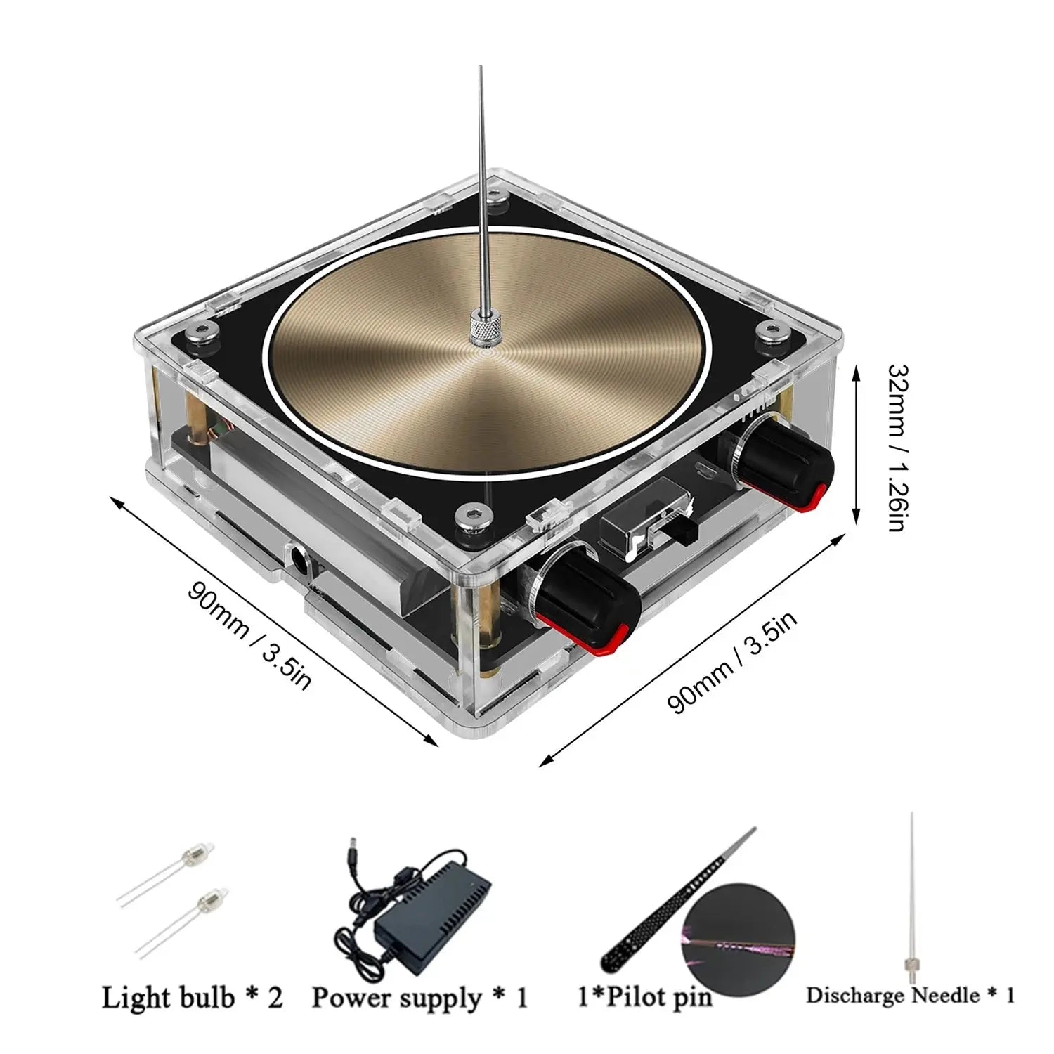 Multi-Function Tesla Music Tesla Coil Speaker, Wireless Transmission Lighting, Science and Education Experimental Products GreatEagleInc