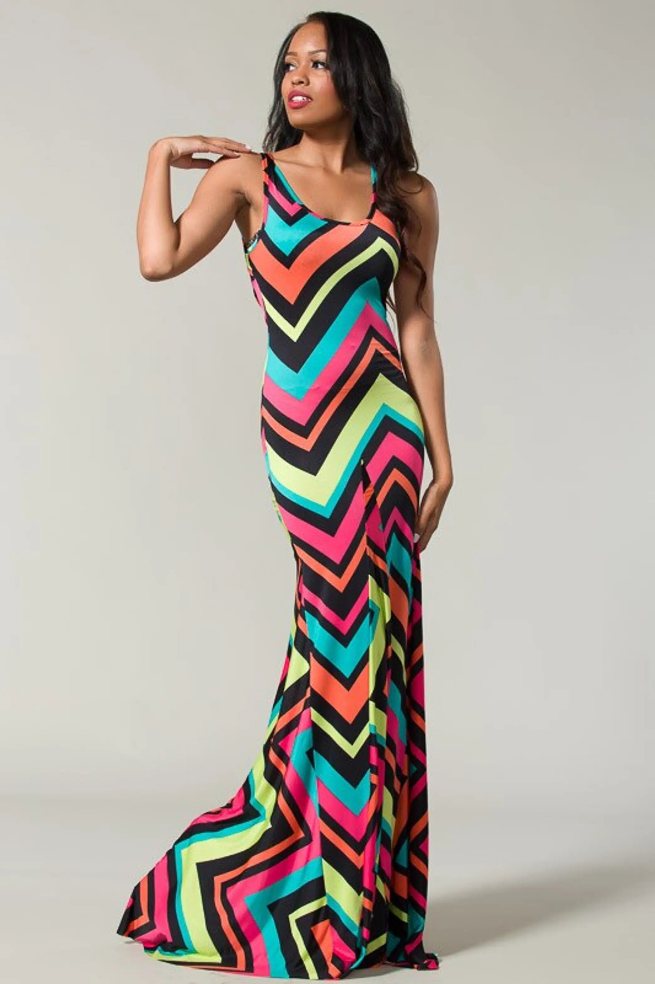 Multi Tank Style Maxi Dress SurelyMine