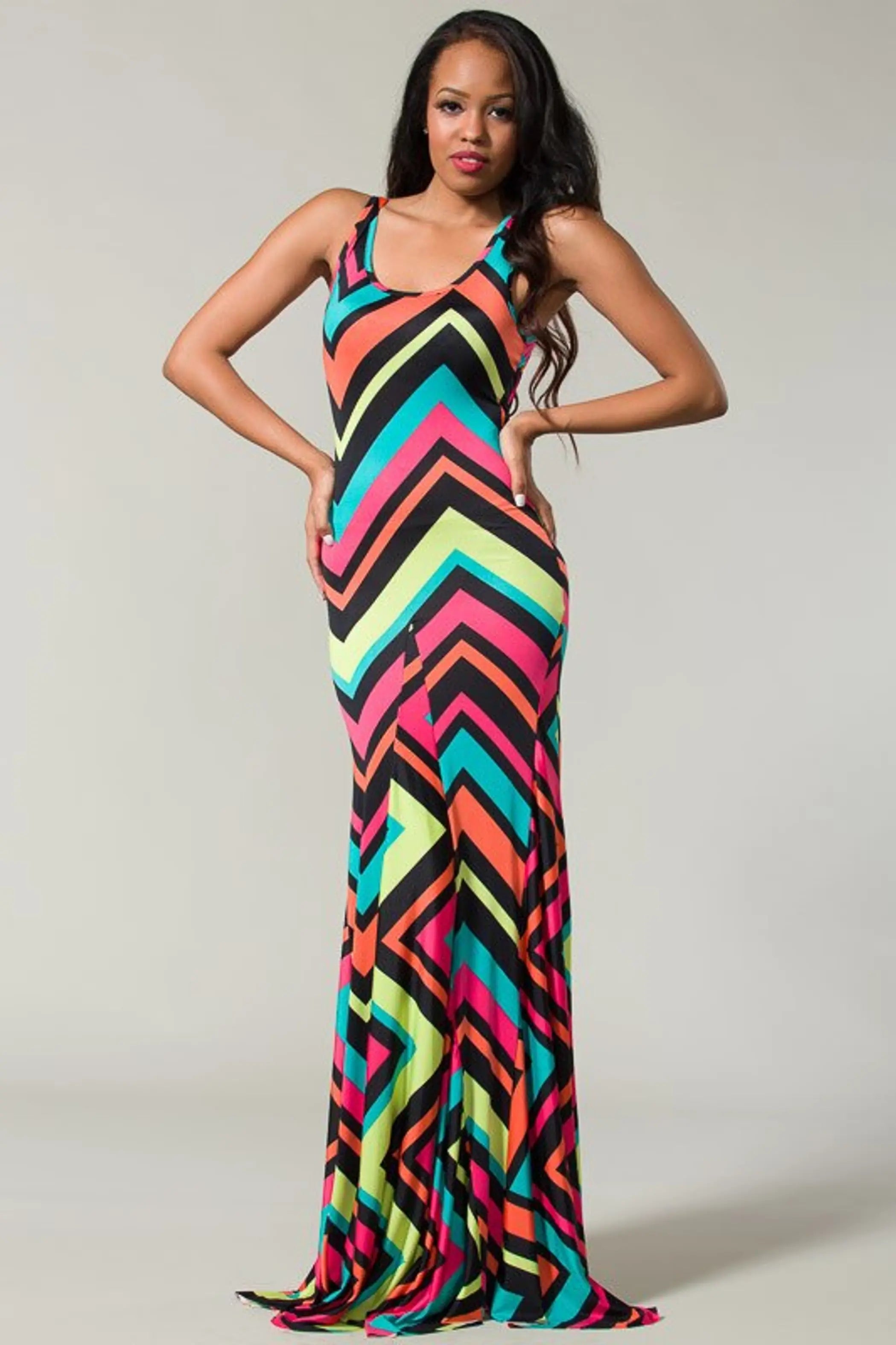 Multi Tank Style Maxi Dress SurelyMine