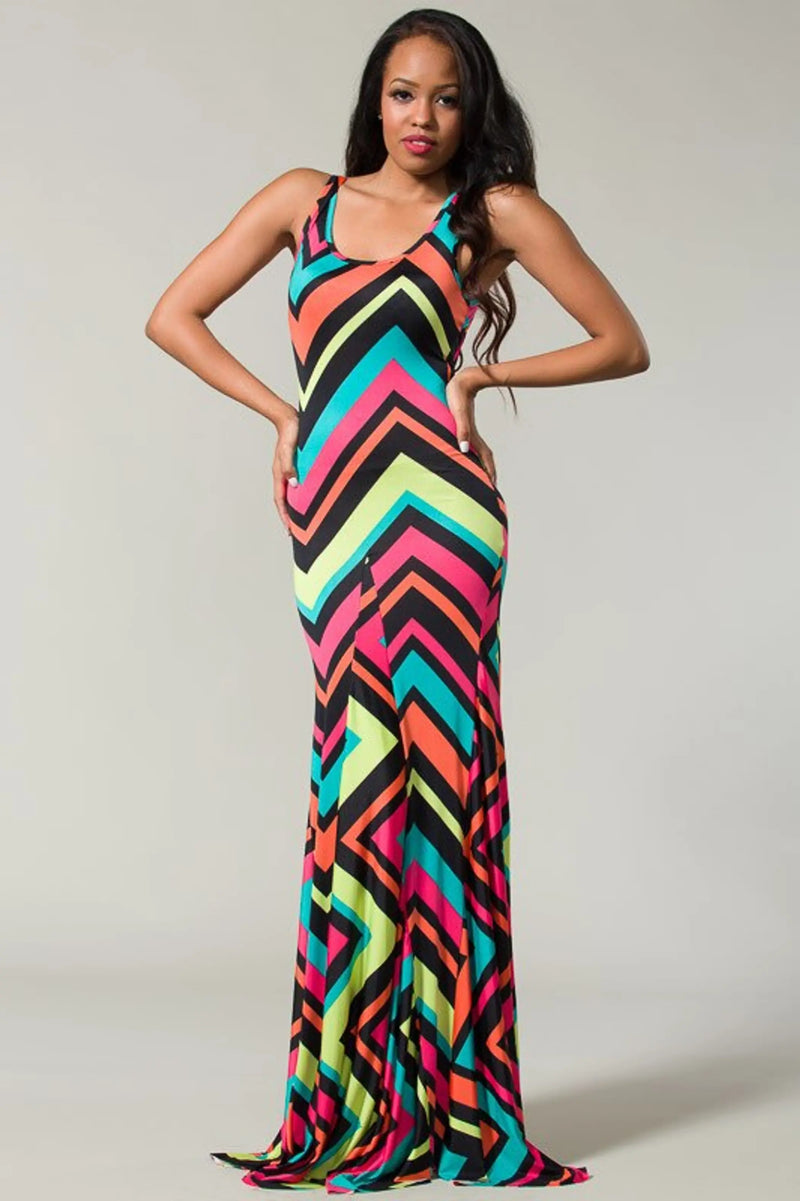 Multi Tank Style Maxi Dress SurelyMine