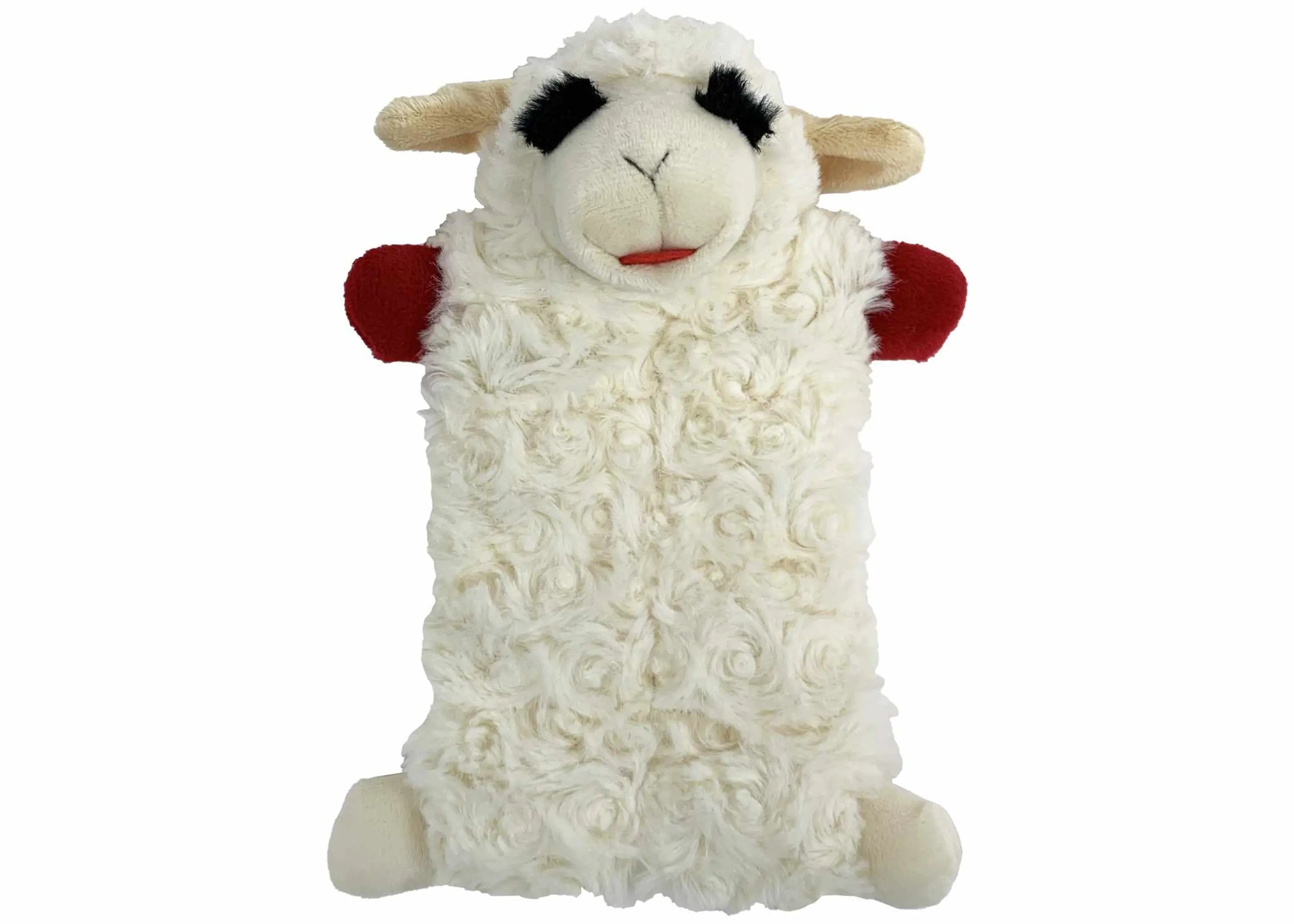 Multipet Lamb Chop Squeaker Mat Plush Dog Toy 9" Multipet