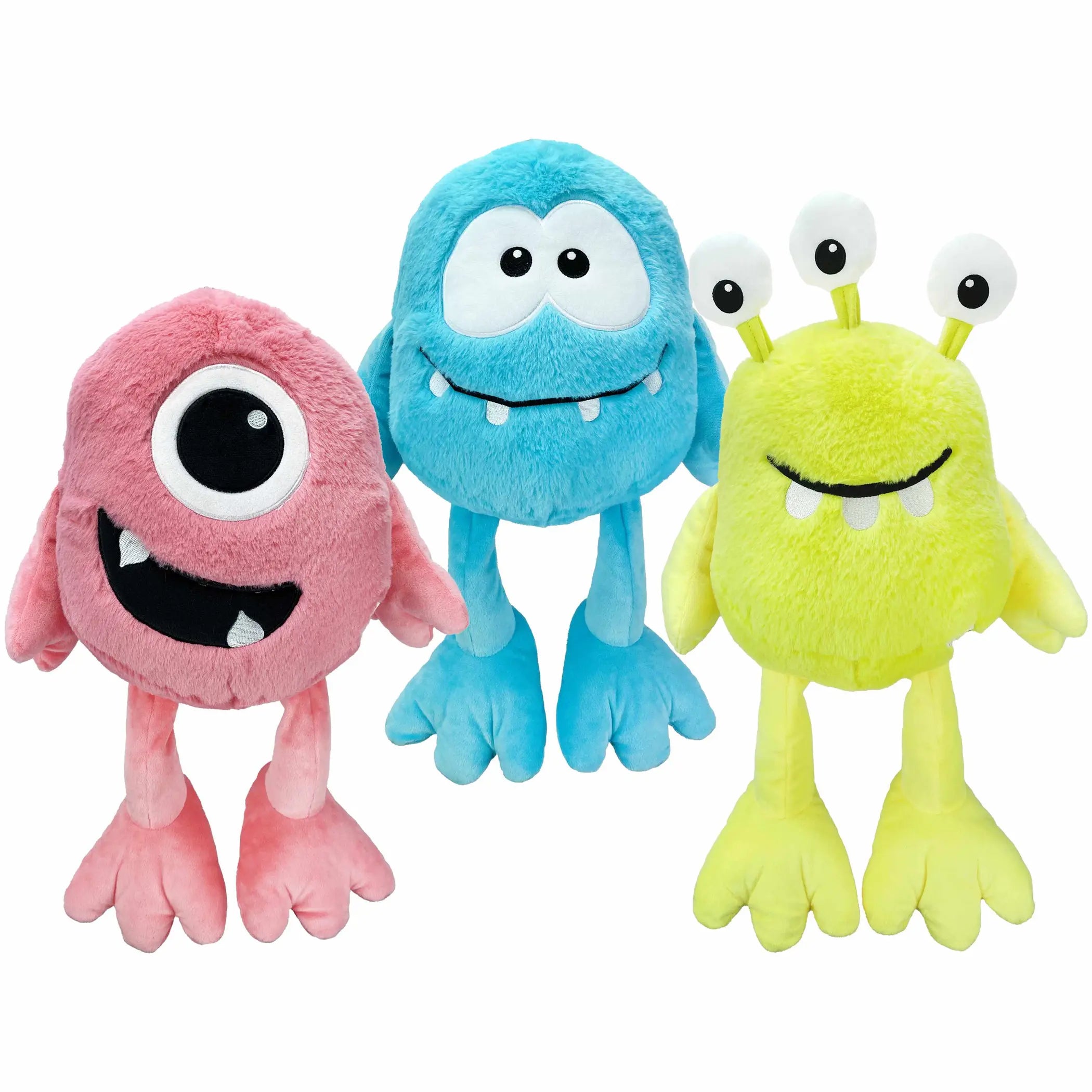 Multipet Monsters Plush Dog Toy Assorted Colors Multipet