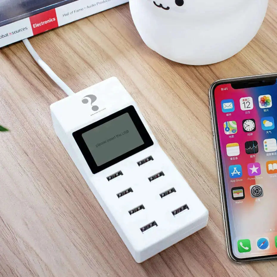 Multiple-Mobile-Phone-Charger-Wall-USB-Charging-Adapter-9.2A-US-EU-UK-AU-Plug-LCD-Display-Desktop-for-Xiaoomi-Huawei-IPhone-GreatEagleInc-334206734