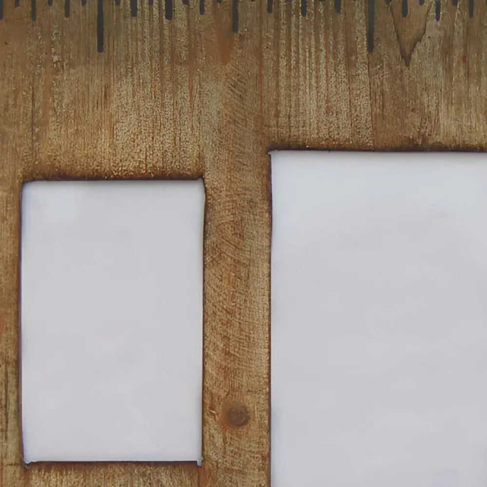 Multiple Sizes Brown Distressed Solid Wood Tabletop Picture Frame Homeroots Home Decor