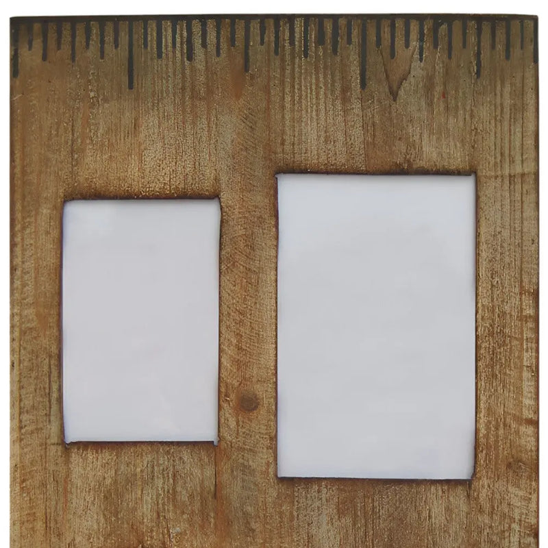 Multiple Sizes Brown Distressed Solid Wood Tabletop Picture Frame Homeroots Home Decor
