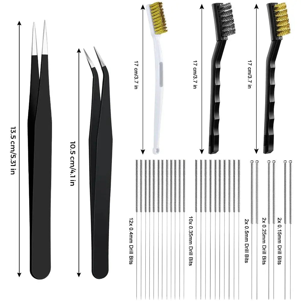 Multiple models 3D Printer Tool Kit Trimming Knife Scraper Cleaning Needle Tweezers Pliers Deburring Kit DIY 3D Printing Tools GreatEagleInc
