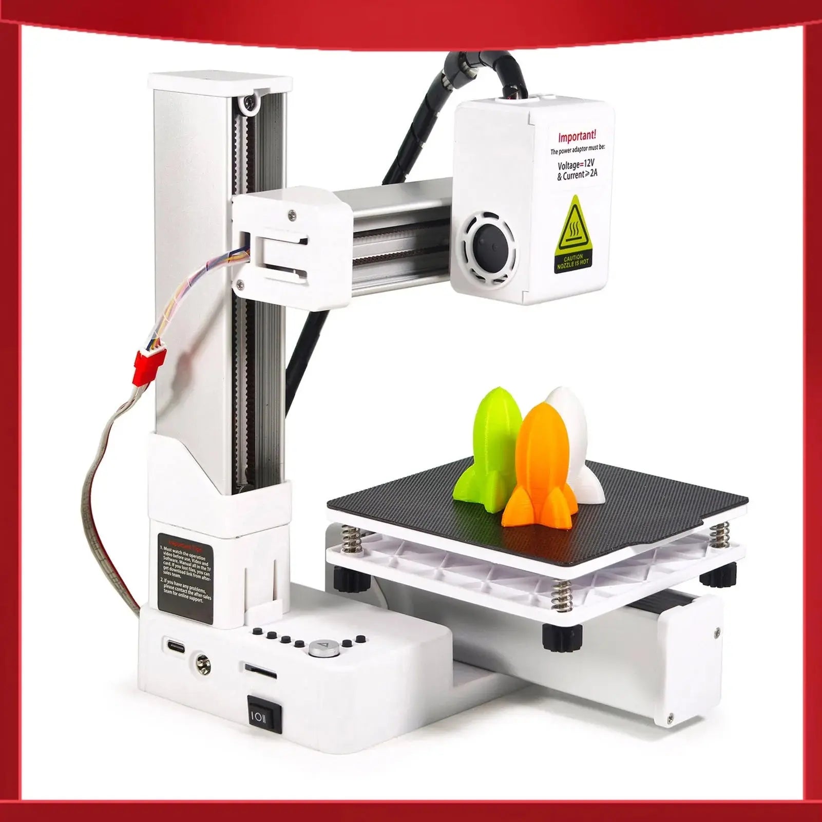 Multiplexing 3D Printer  Frequency Division High Accuracy Fast Heating Compact 3D Printing Machine for Education GreatEagleInc