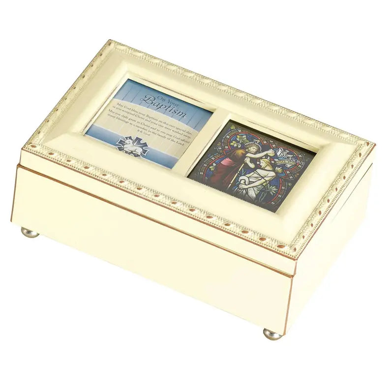 Music Box Baptism Ivory Plays Ave Maria Dicksons Inc