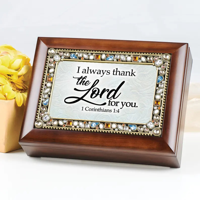 Music Box I Always Thank Lord 1Cor.1:4 Dicksons Inc