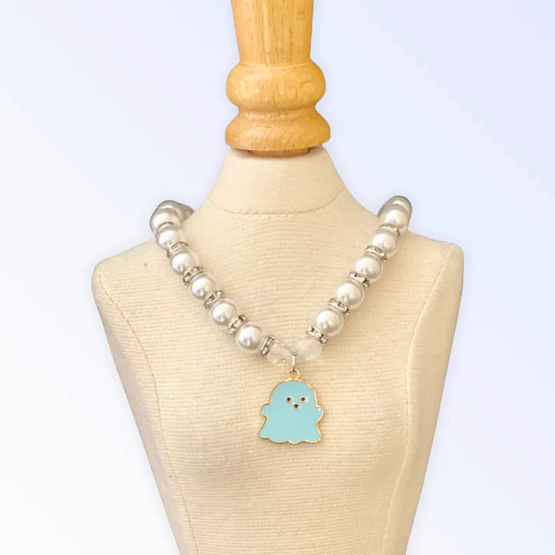 My Fa-BOO-Lous Pearl Ghost Necklace Bark Fifth Avenue