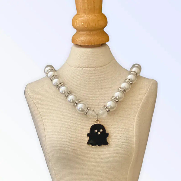 My Fa-BOO-Lous Pearl Ghost Necklace Bark Fifth Avenue