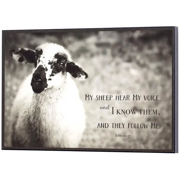 My Sheep Follow John 10:27 Wall Plaque Dicksons Inc