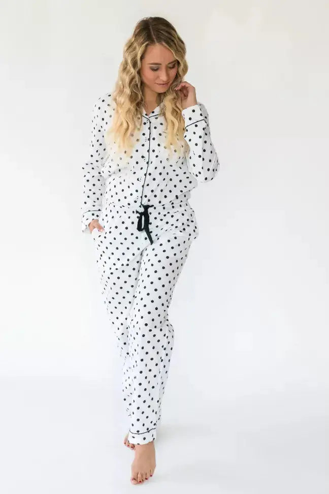 Myra Women's Long Sleeve Shirt & Pajama Set Alto Modas