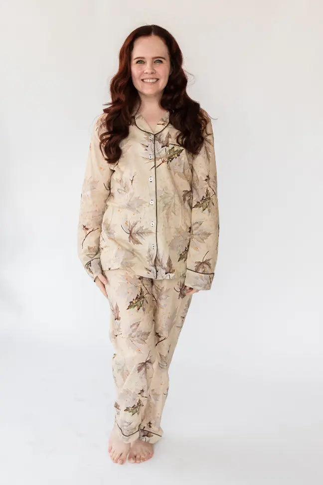 Myra Women's Long Sleeve Shirt & Pajama Set Alto Modas