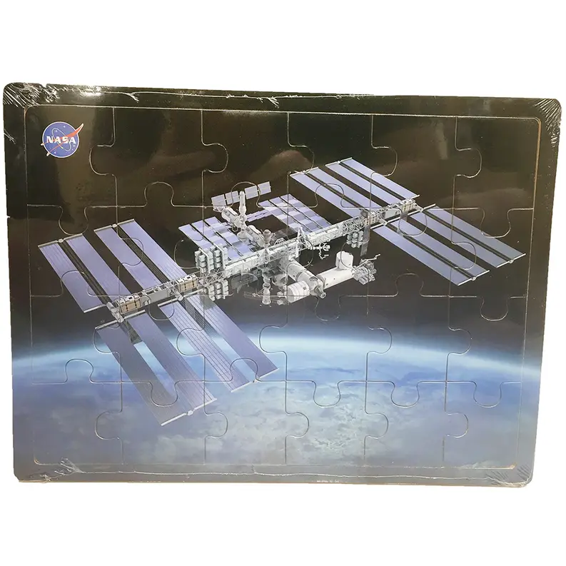 NASA International Space Station 24-pc Wood Jigsaw Puzzle Texas Toy Distribution