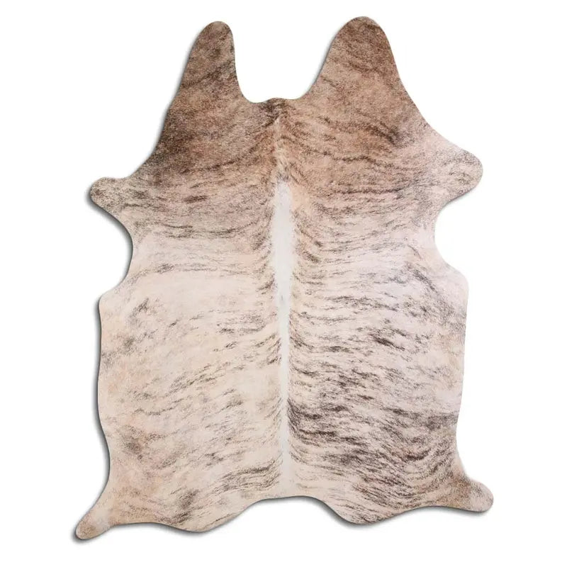 NATURAL HAIR ON COWHIDE BEIGE BRINDLE MODA-DBK