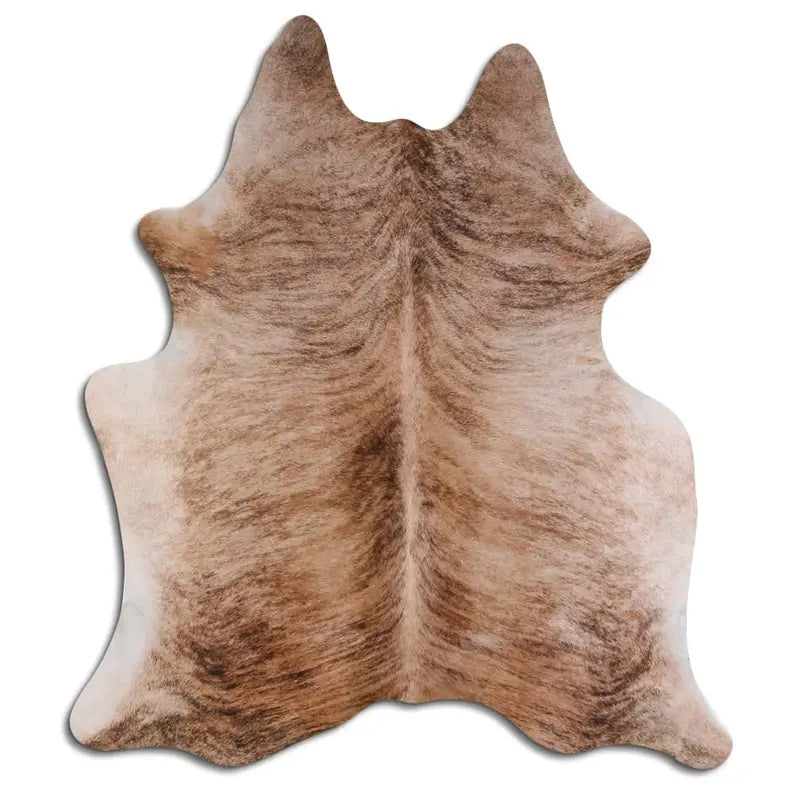 NATURAL HAIR ON COWHIDE BEIGE BRINDLE MODA-DBK