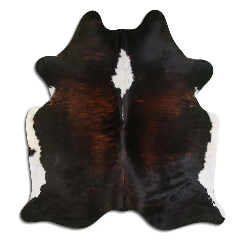 NATURAL HAIR ON COWHIDE EXOTIC WHITE BELLY BACKBONE MODA-DBK