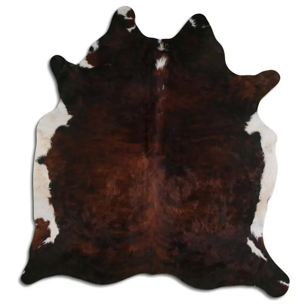 NATURAL HAIR ON COWHIDE EXOTIC WHITE BELLY BACKBONE MODA-DBK