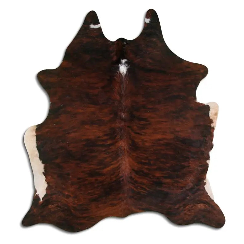 NATURAL HAIR ON COWHIDE EXOTIC WHITE BELLY BACKBONE MODA-DBK