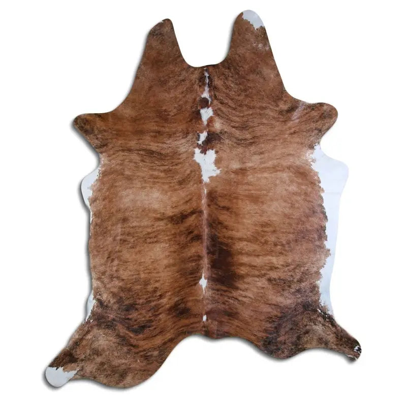 NATURAL HAIR ON COWHIDE EXOTIC WHITE BELLY BACKBONE MODA-DBK