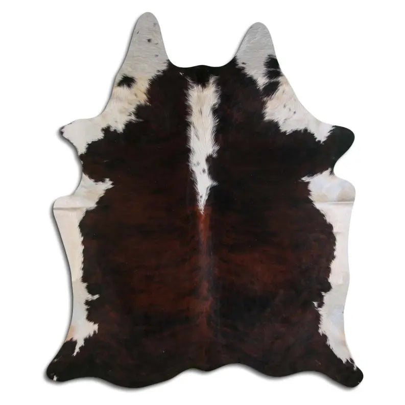 NATURAL HAIR ON COWHIDE EXOTIC WHITE BELLY BACKBONE MODA-DBK