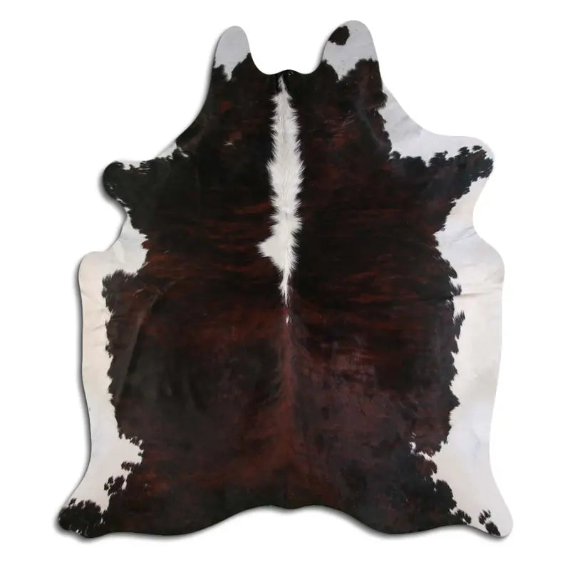 NATURAL HAIR ON COWHIDE EXOTIC WHITE BELLY BACKBONE MODA-DBK