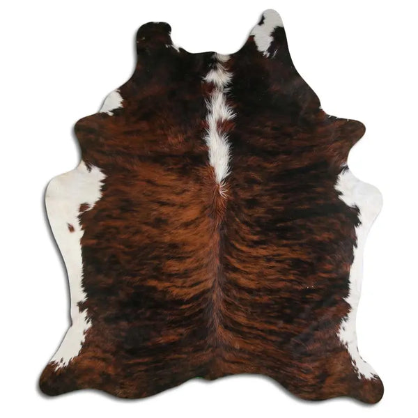 NATURAL HAIR ON COWHIDE EXOTIC WHITE BELLY BACKBONE MODA-DBK