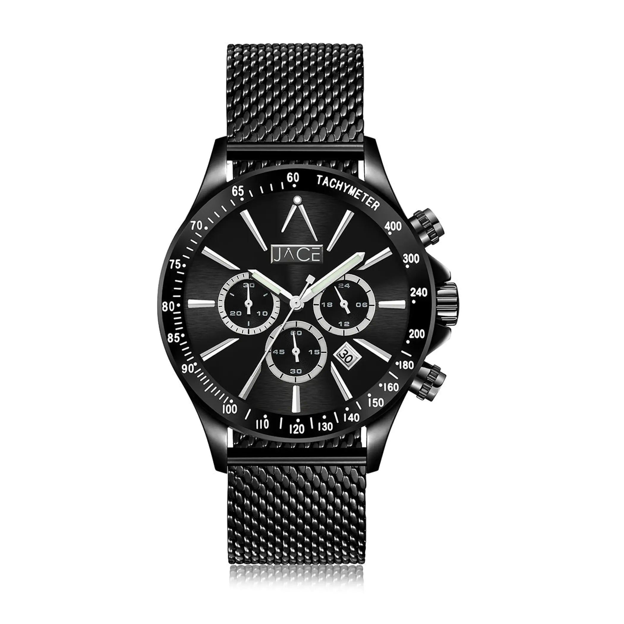 "NICOSIA" MENS MESH BAND CHRONOGRAPH WATCH Lurella Cosmetics