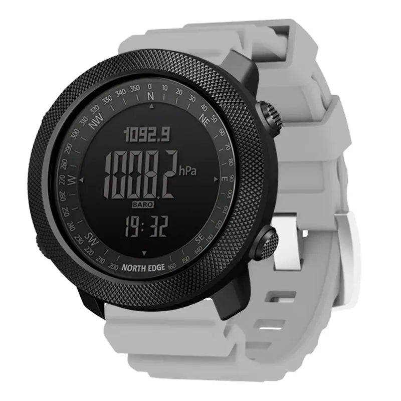 NORTH EDGE Men's sport Digital watch Hours Running Swimming Military Army watches Altimeter Barometer Compass waterproof 50m GreatEagleInc