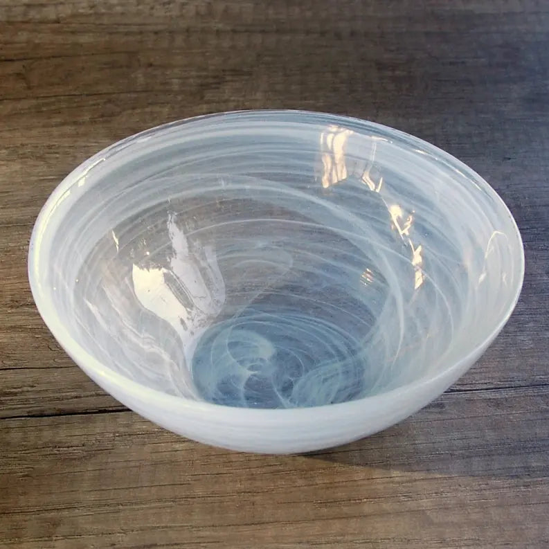 NUAGE 6" Glass Soup Bowl Red Pomegranate Collection
