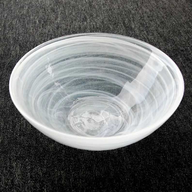 NUAGE 6" Glass Soup Bowl Red Pomegranate Collection