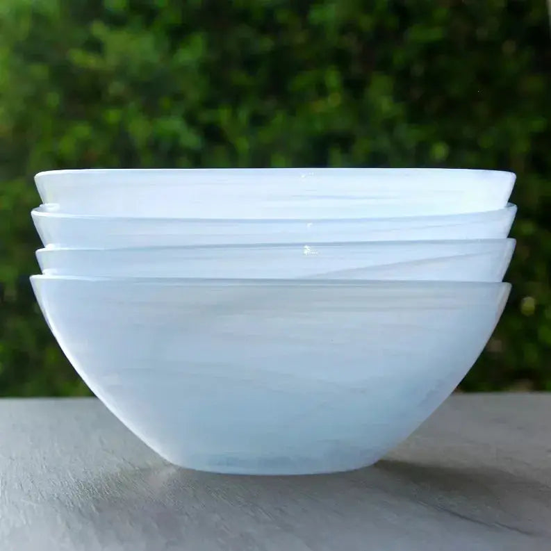 NUAGE 6" Glass Soup Bowl Red Pomegranate Collection