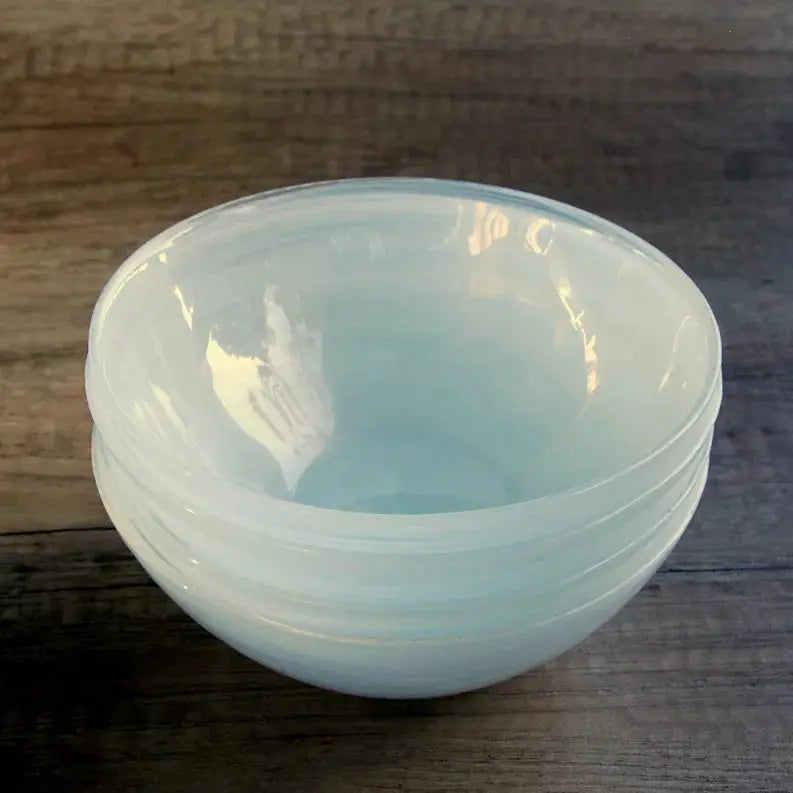 NUAGE 6" Glass Soup Bowl Red Pomegranate Collection