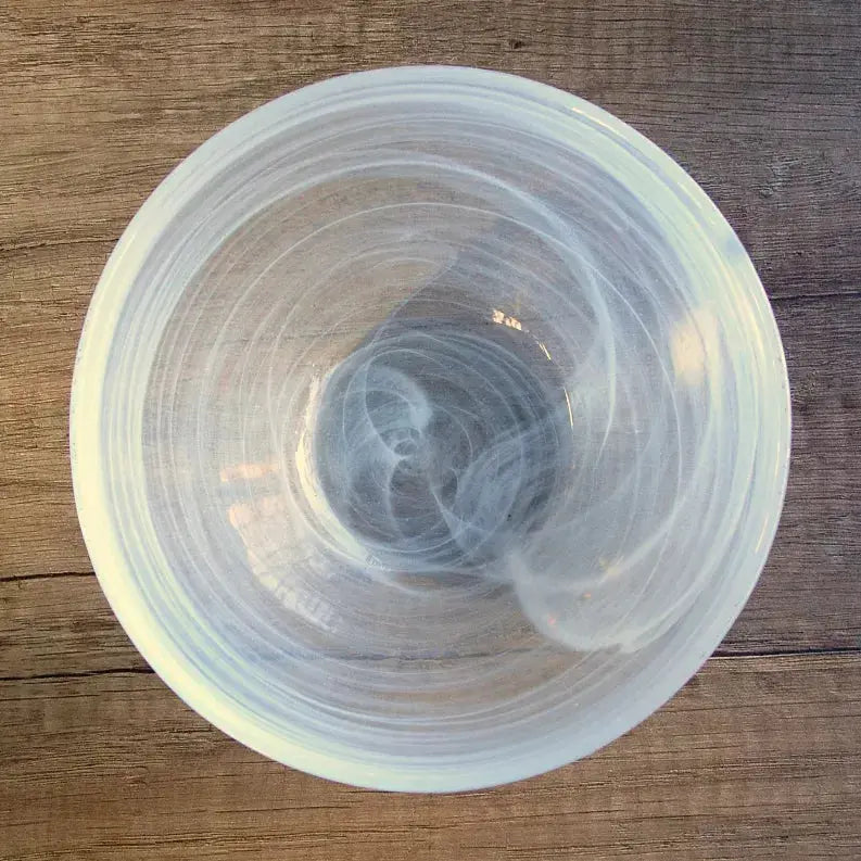 NUAGE 6" Glass Soup Bowl Red Pomegranate Collection