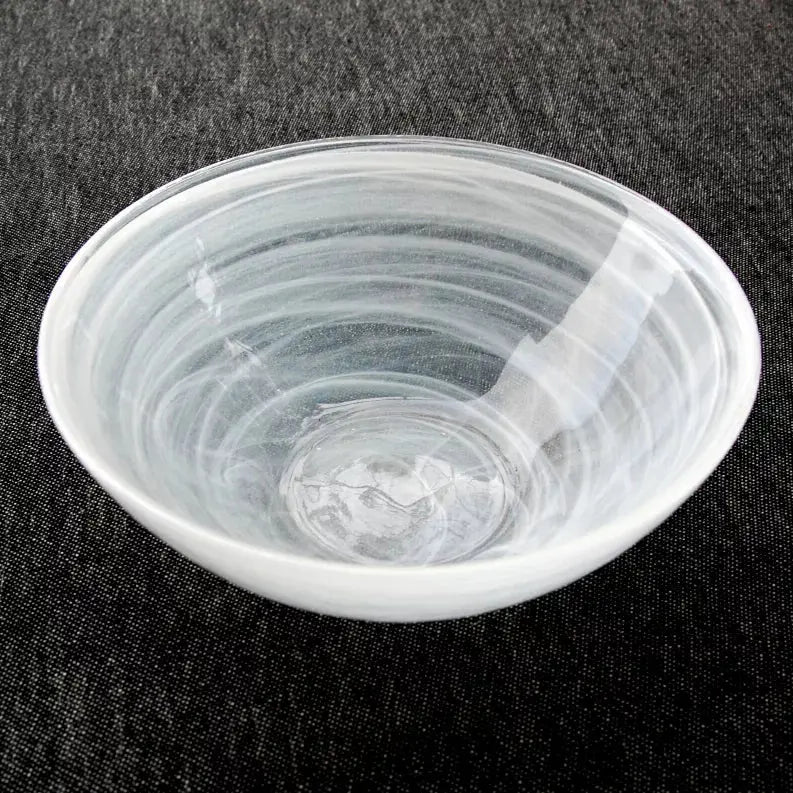 NUAGE 6" Glass Soup Bowl Red Pomegranate Collection