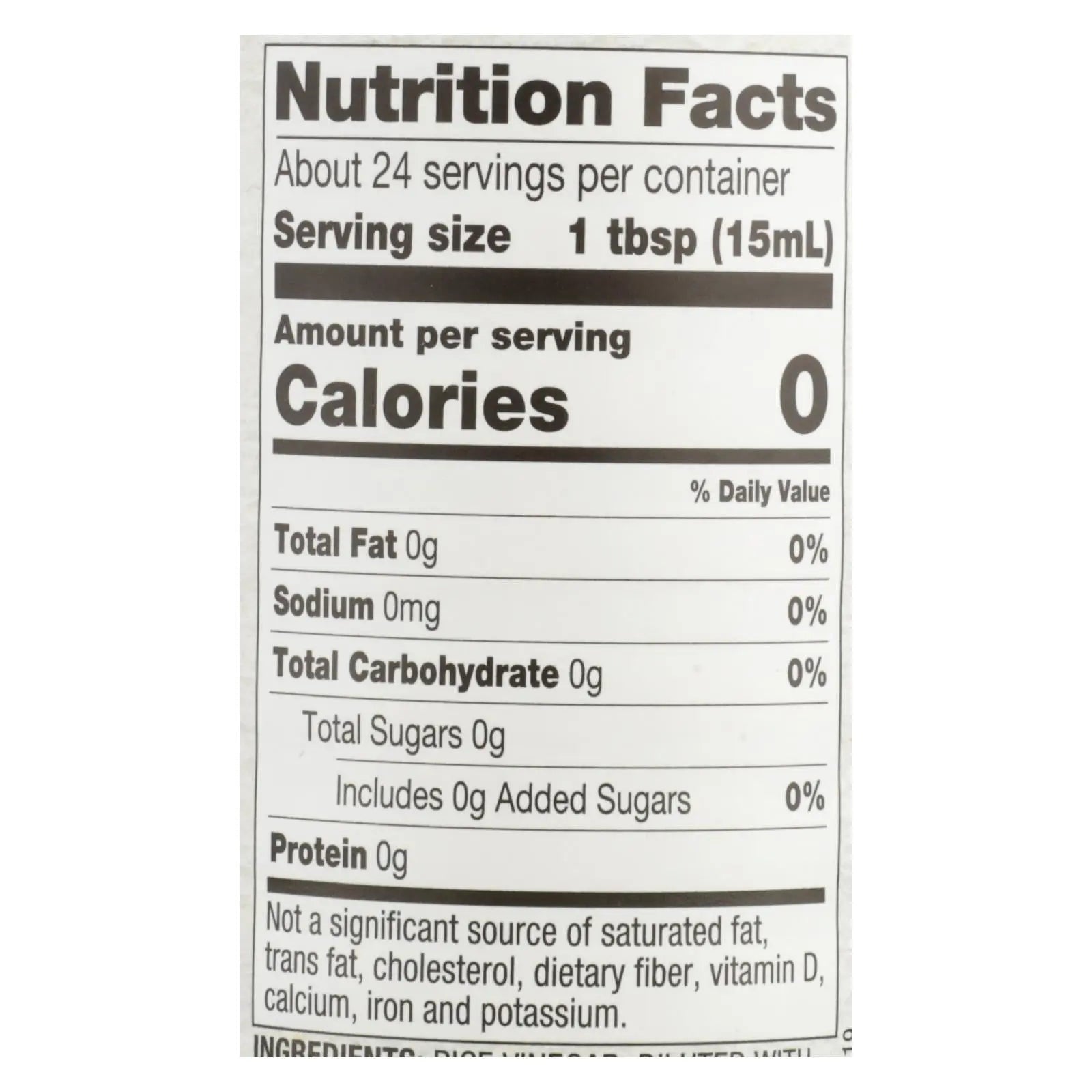 Nakano Rice Vinegar - Vinegar - Case Of 6 - 12 Fl Oz. Nakano
