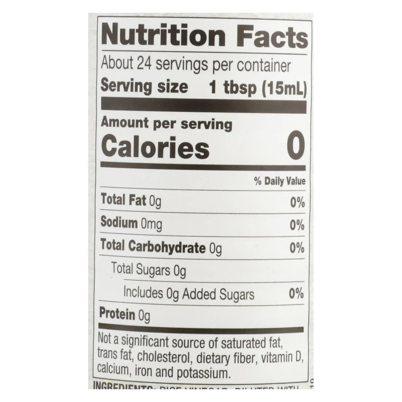 Nakano Rice Vinegar - Vinegar - Case Of 6 - 12 Fl Oz. Nakano