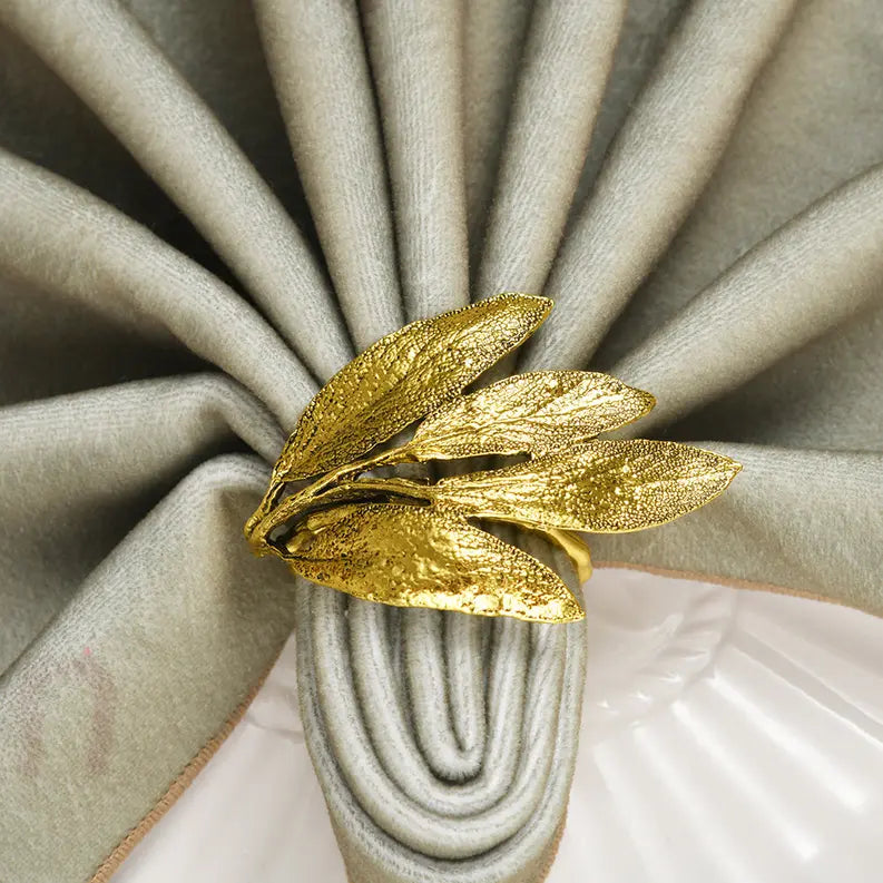 Napkin Rings in Leaf Design Decozen