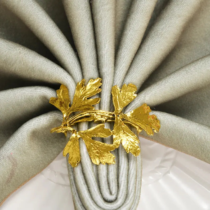 Napkin Rings in Leaf Design Decozen